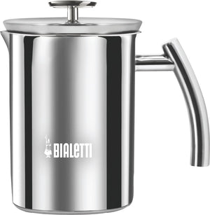 Bialetti cappuccinatore induction melkopschuimer 330 ml – rvs melkopschuimer voor inductie – handmatige melkopschuimer – voor cappuccino latte macchiato