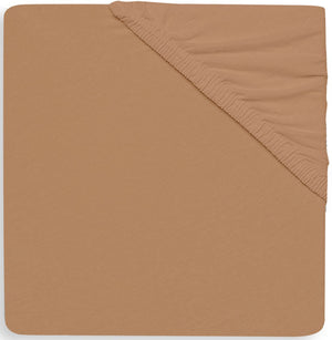 Jollein - baby hoeslaken jersey (biscuit) - katoen - hoeslaken wieg - 40 50x80 90cm
