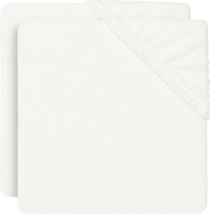 Jollein - aankleedkussenhoes badstof 50x70cm - zachte hoes baby aankleedkussen - ivory - 2 stuks