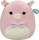 Squishmallows - hettie - pink pig w purple bow tie 50cm pluche