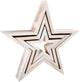 Small foot - houten decoratieve sterren, 3st.