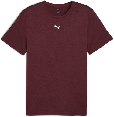 Puma m tad essentials heather cat tee (cf small cat) heren sportshirt - ruby shimmer heather