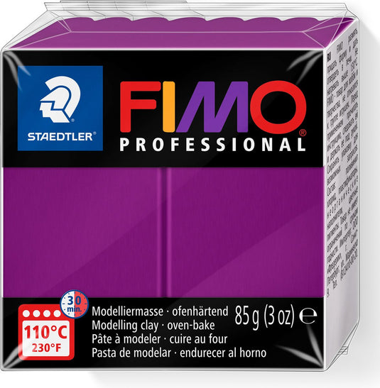 Fimo professional - ovenhardende, professionele boetseerklei blok 85 g - violet