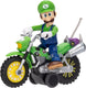 Jakks super mario galaxy film – 6 cm figuur met motor met terugtrekmechanisme – luigi
