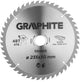 Graphite serie - hm cirkelzaagblad - 235mm - 48 tanden - atb geometrie