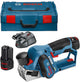 Bosch accu schaafmachine gho 12v-20 2x 3,0 ah + lader gal 1230 cv