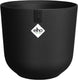 Elho jazz rond 23 bloempot voor binnen - woonaccessoire van 100% gerecycled plastic - ø 23.1 x h 21.5 cm - living black