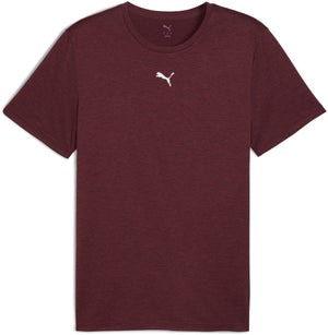 Puma m tad essentials heather cat tee (cf small cat) heren sportshirt - ruby shimmer heather