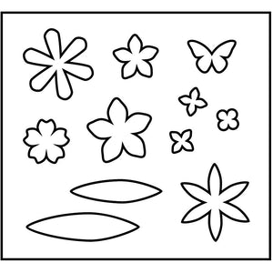 Snijmal, bloemen, afm 14x15,25 cm, dikte 15 mm, 1 stuk