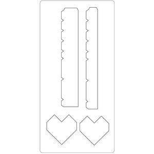 Snijmal, hartendoos, afm 15,2x30,37 cm, dikte 15 mm, 1 stuk