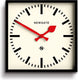 Newgate number five wandklok rood 33cm