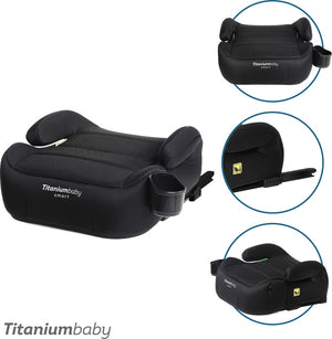 Titanium baby titaniumbaby tano i-size - zitverhoger - isofix *nu met verstelbare isofix* - autostoel booster - 22-36 kg, 125-150 cm.