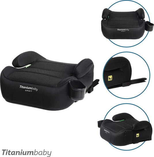 Titanium baby titaniumbaby tano i-size - zitverhoger - isofix *nu met verstelbare isofix* - autostoel booster - 22-36 kg, 125-150 cm.