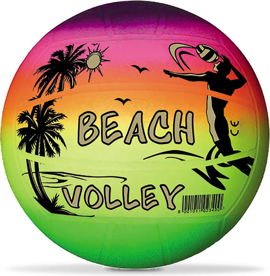 Free and easy beachvolleybal regenboog 22 cm