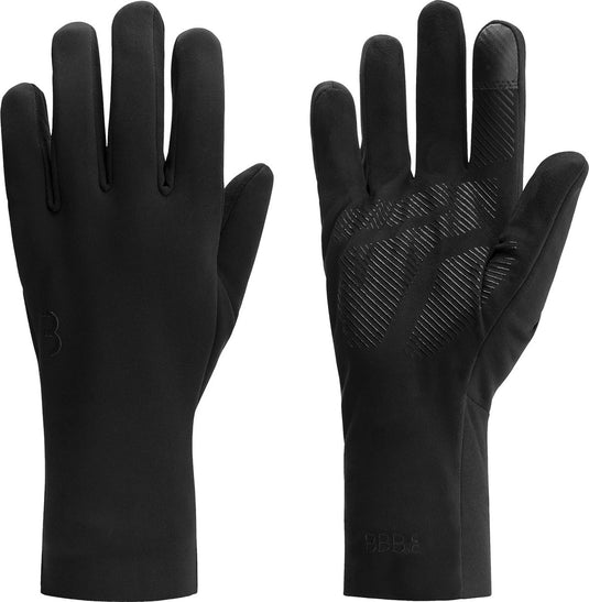 Bbb cycling airshield wielrenhandschoenen winter - 5 - 15 ℃ - wind waterproof - fietshandschoenen heren en dames - zwart - maat xs - bwg-45
