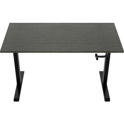 Zit-sta-bureau euroseats crank burslibl140log donkergrijs, zwart eiken metaal