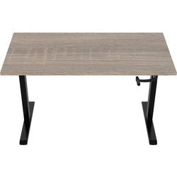 Zit-sta-bureau euroseats crank burslibl120rob bruin, zwart eiken metaal