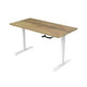 Zit-sta-bureau euroseats crank bursliwh180rob bruin, wit eiken metaal