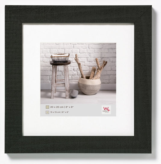 Walther home - houten lijst - fotoformaat 20x20 cm - zwart