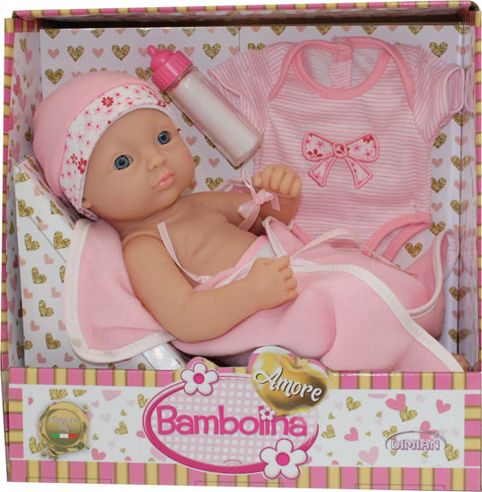 Dimian pop met bad en accessoires - amore - 30 cm.