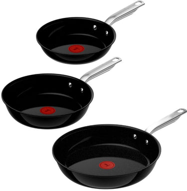 Tefal experience ceram - pannenset - 20 24 28 cm - fusion core - keramisch - inductie - ergonomisch - pfas vrij