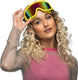 Boland party skibril neon geel