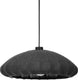 Eglo barlaston hanglamp - e27 - ø 45 cm - zwart|grijs - uitwasbaar textiel
