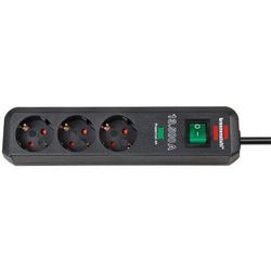 Brennenstuhl stekkerdoos eco-line bn3017 zwart