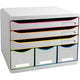 Ladekastje exacompta 306913d black office wit