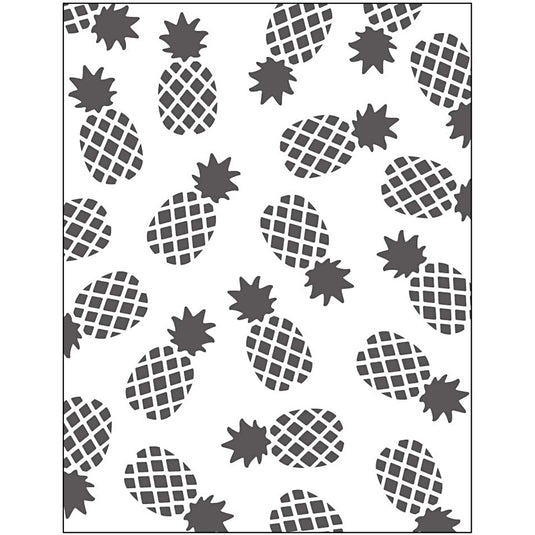Embossing folder , ananas, afm 11x14 cm, dikte 2 mm, 1 stuk