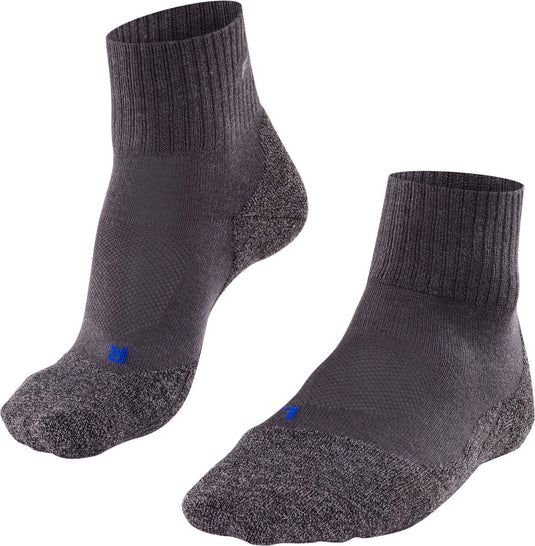 Falke tk2 cool short anti-blaar dik lyocell functioneel materiaal wandelsokken dames grijs - maat 39-40