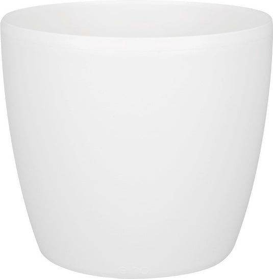 Elho brussels rond 22 - bloempot voor binnen - 100% gerecycled plastic - ø 22.3 x h 20.6 cm - wit