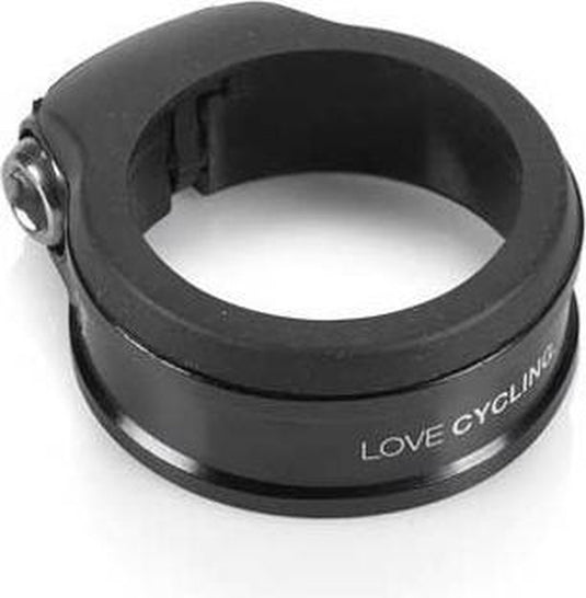Xlc pc-a02 zadelpenklem - 31.8mm - aluminium - m seal - zwart