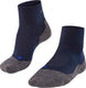 Falke tk2 cool short wandelsokken anti blaren, medium padding functioneel garen sportsokken dames blauw - maat 41-42
