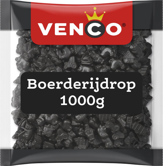 Venco boerderijdrop - zoute drop - 1000g