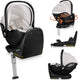 Lionelo moxie i-size set – autostoeltje met draaibare isofix-basis – autostoel rwf vanaf geboorte – bamboe stof – 360° rotatie – magnetische gordelhaakjes – dri-seat – hoofdsteun met memory foam – 4,3 kg – ademend wasbaar