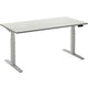 Zit-sta-bureau ceha ade2plhl168q9016w wit melamine, metaal