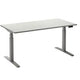 Zit-sta-bureau ceha ade2plhl188q9006w wit melamine, metaal