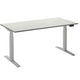 Zit-sta-bureau ceha ade2plhl188q9016w wit melamine, metaal