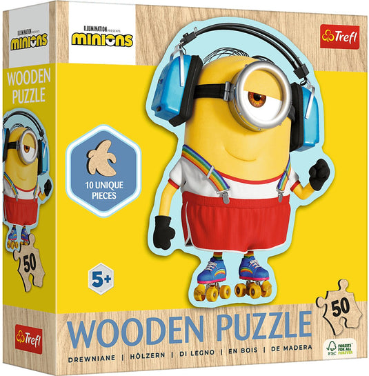 Pic trefl houten puzzel minions 50 stukjes - desable me 4 fsc.