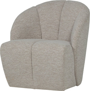 Woood mojo draaifauteuil - bouclé - ecru melange - 75x68x77