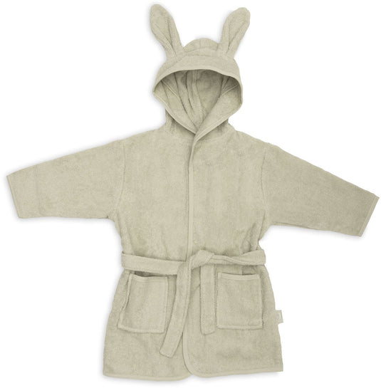 Jollein badjas - 100% badstof - 3-4 jaar - soft matcha