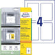 Etiketten avery zweckform 8001-20 wit a4