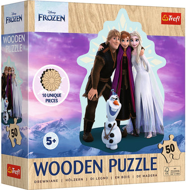 Trefl houten frozen legpuzzel - disney frozen 2 - 50 stukjes - fsc mix.