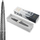 Parker jotter balpen | special edition | paris grey met verchroomd detail | medium penpunt | blauwe inkt | geschenkverpakking