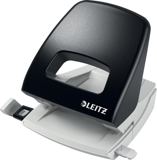 Leitz nexxt perforator - perforeert tot 25 vel - voor mappen en ringbanden - zwart - ideaal voor thuiskantoor