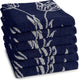 Ddddd lisse - keukendoek - blauw - 6 stuks