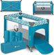 Lionelo campingbedje 3 in 1 - baby bed inklapbare box reisbedje - 60x120 cm - 0-36 maanden tot 15 kg - met comfort matras - zij-ingang met rits - wielen - transporttas - stefi babybed babybox ledikant