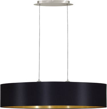 Eglo maserlo - hanglamp - 100 cm - zwart goud
