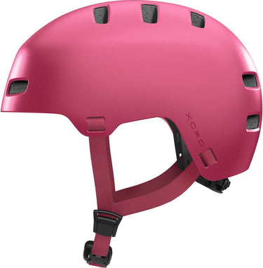 Abus fietshelm xoxo mono red s - 51-55 cm - rood - geschikt voor gebruik op elektrische fietsen - stadsfietsen - 370 g